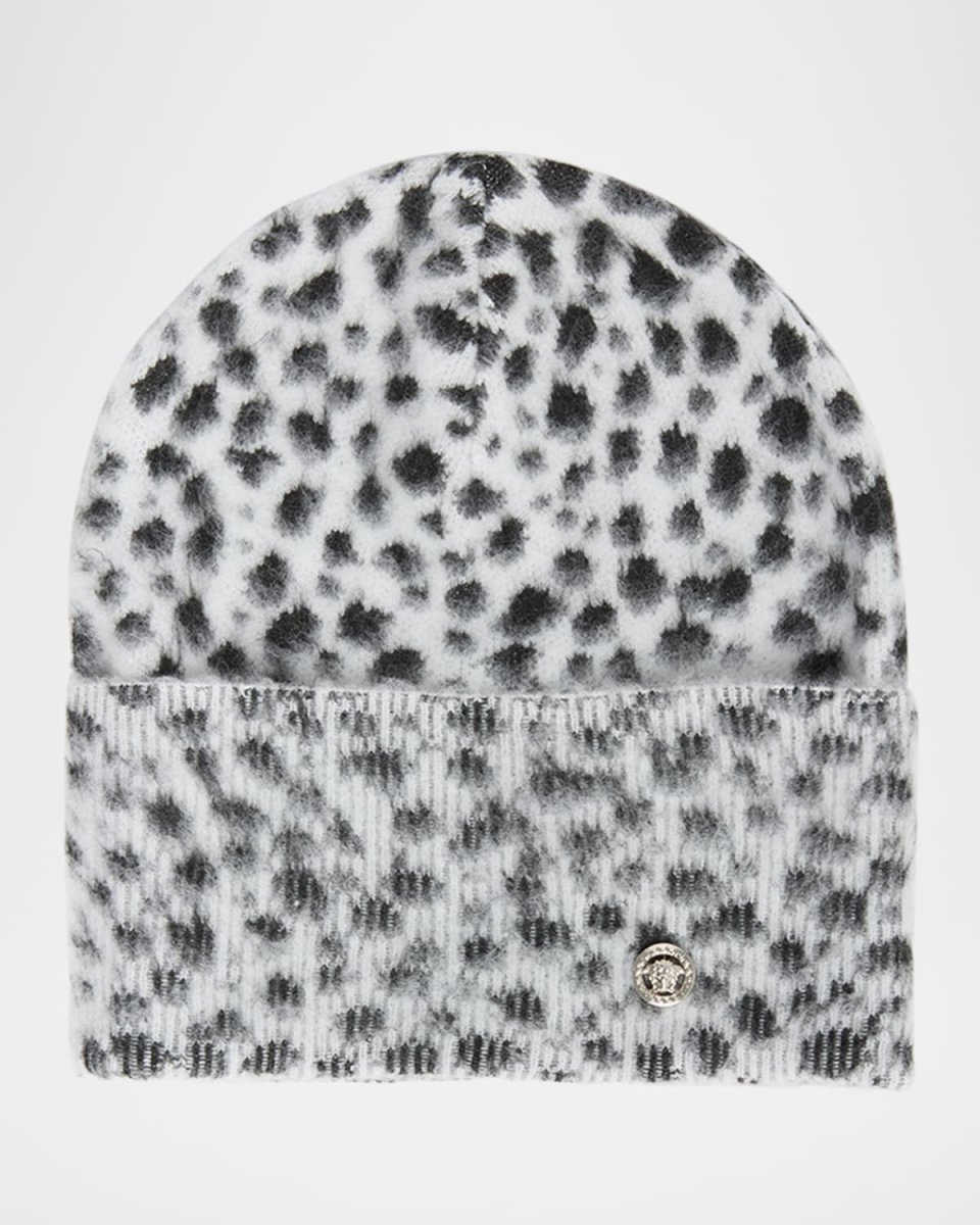 Dalmatian Jacquard Mohair-Wool Beanie